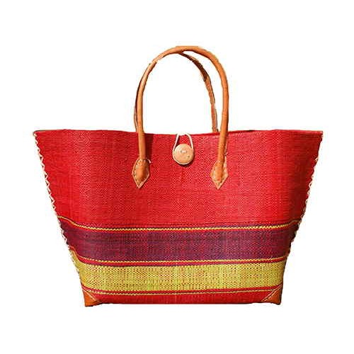 Sac cabas shopping rouge