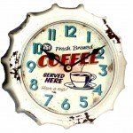 Horloge retro vintage blanche